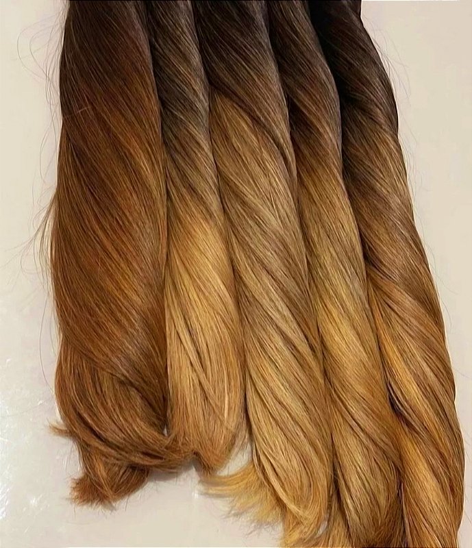 Cabelo Brasileiro do Sul Morena Iluminada Liso 50g – foto 3