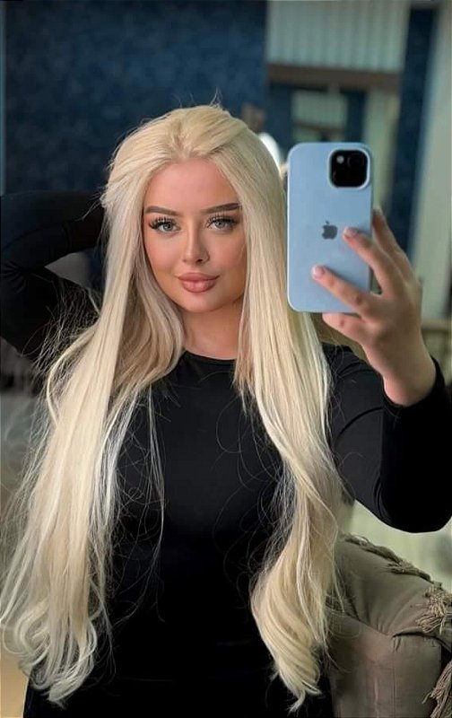 Cabelo Brasileiro do Sul Loiro Liso 50g – Cabelo Humano Natural