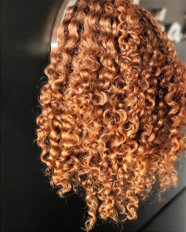 Cabelo Brasileiro Regional Loiro Mel Cacheado 50g – foto 3