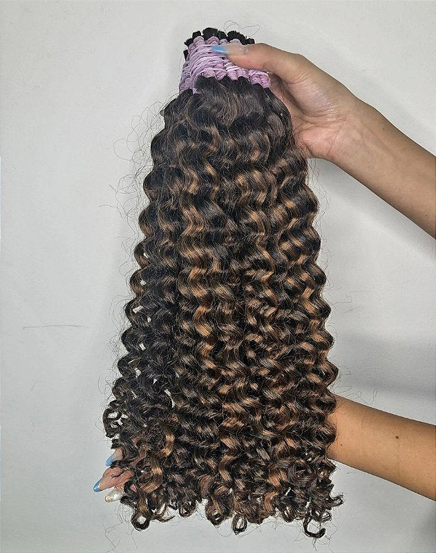 Cabelo Brasileiro Regional Morena Iluminada Cacheado 100g – foto 2
