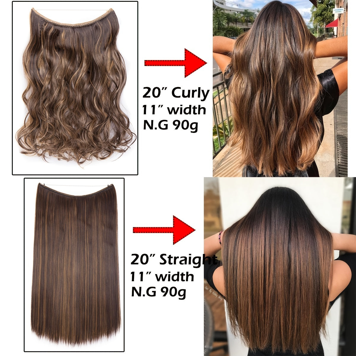 Extensão de Cabelo Fio Invisível Secret Hair