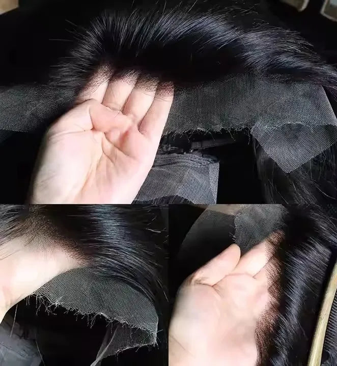 Peruca de Cabelo Humano Brasileiro Virgem Natural