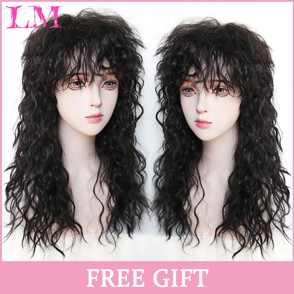 Peruca Rosa Cosplay com Franja 60cm Lisa | Polly Hair