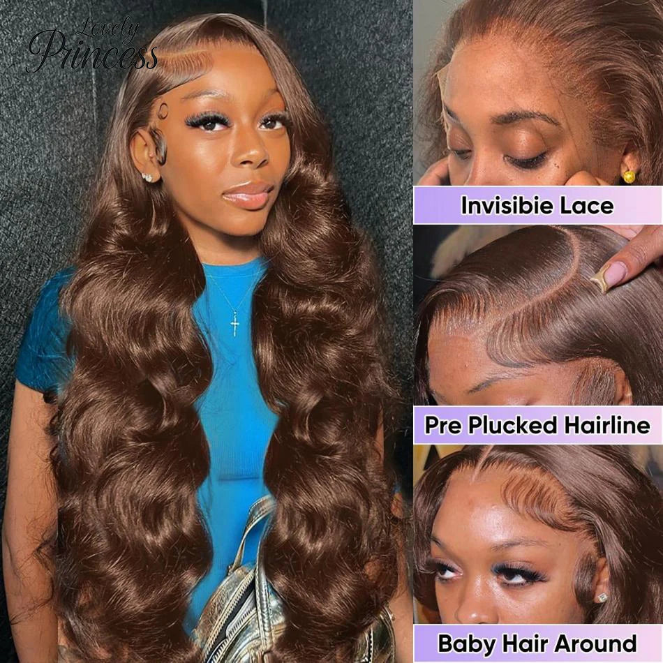 Peruca 13x6 Lace Front Cabelo Humano Body Wave 66cm