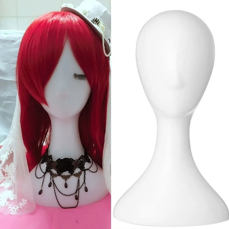 Cabeça de Treinamento com Cabelo Humano para Prática de Cabeleireiro