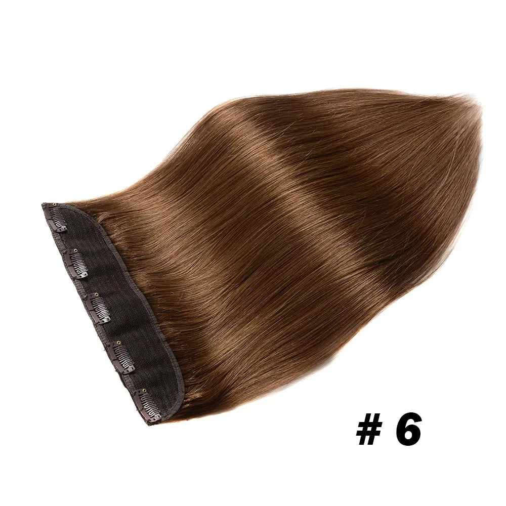 Mega Hair Clip In Castanho Claro - 100% Cabelo Humano