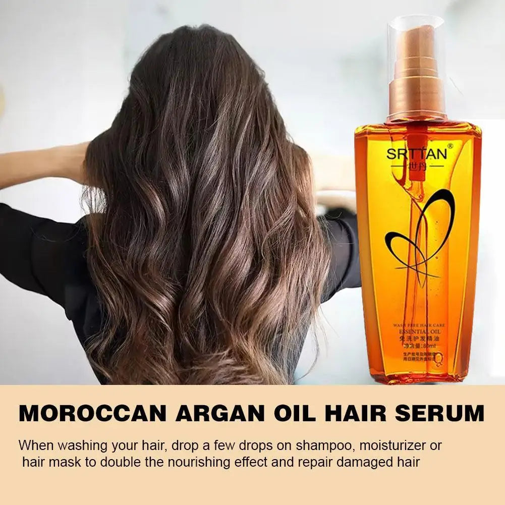 Moroccan Argan Oil Hair Serum – Óleo Capilar em Spray Leve
