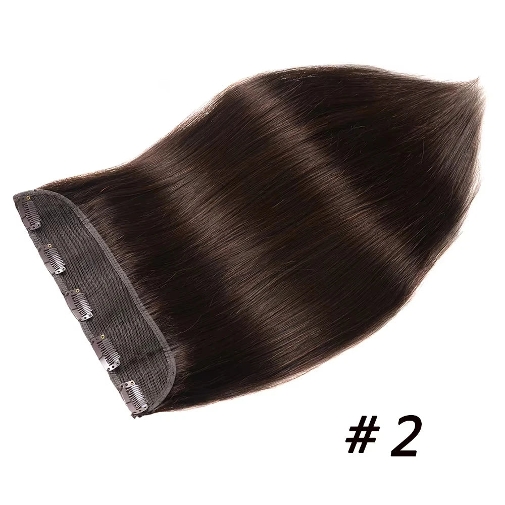 Mega Hair Clip In Castanho Claro - 100% Cabelo Humano