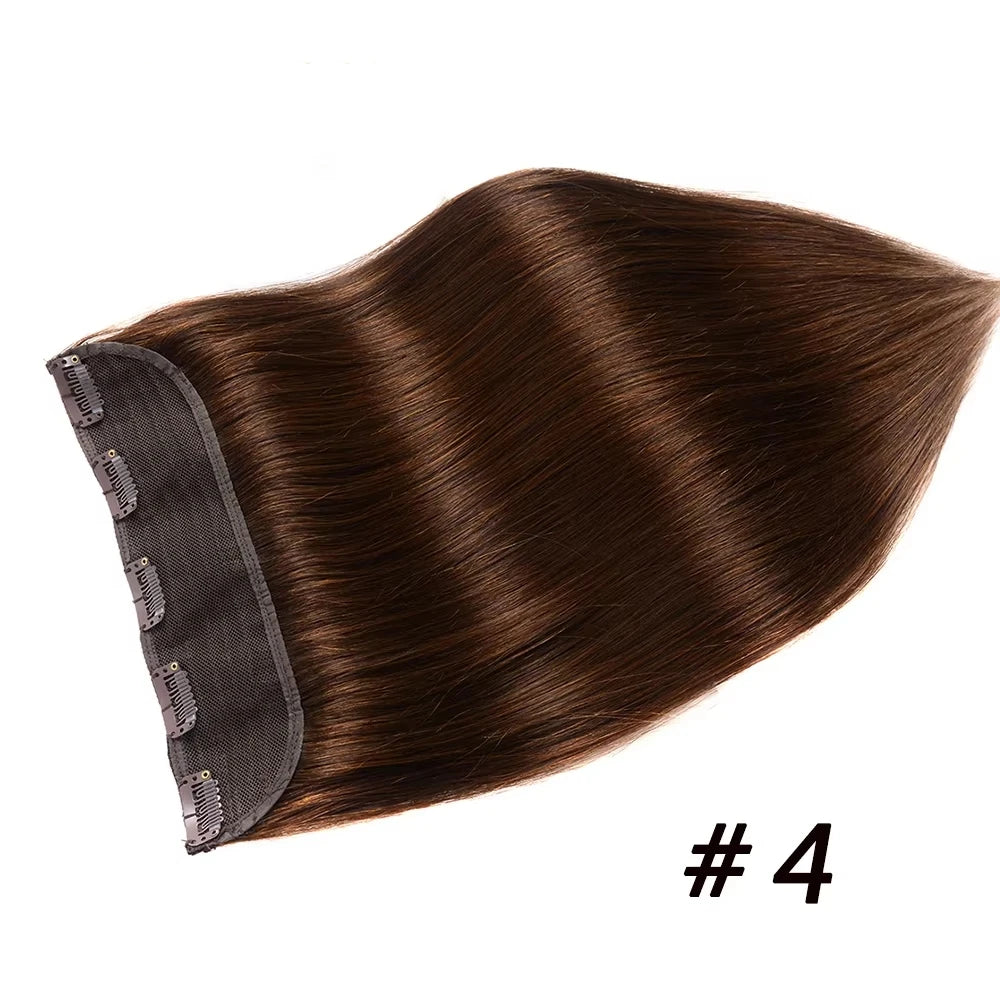 Mega Hair Clip In Castanho Claro - 100% Cabelo Humano