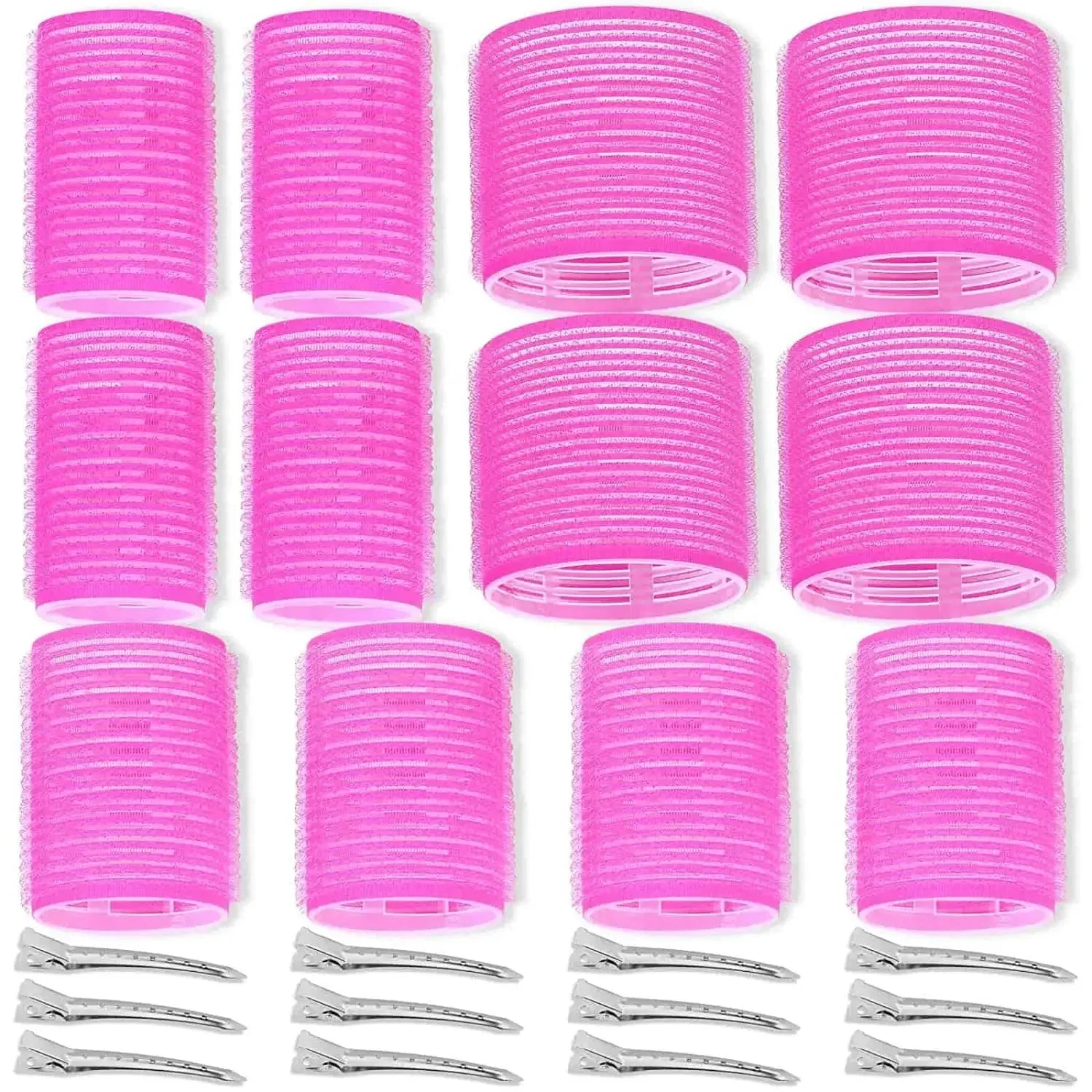 Kit Magic Curlers – 16 ou 24 Unidades Bobes Autoadesivos Sem Calor | Ondas Naturais | Volume na Franja | Estilo DIY Fácil