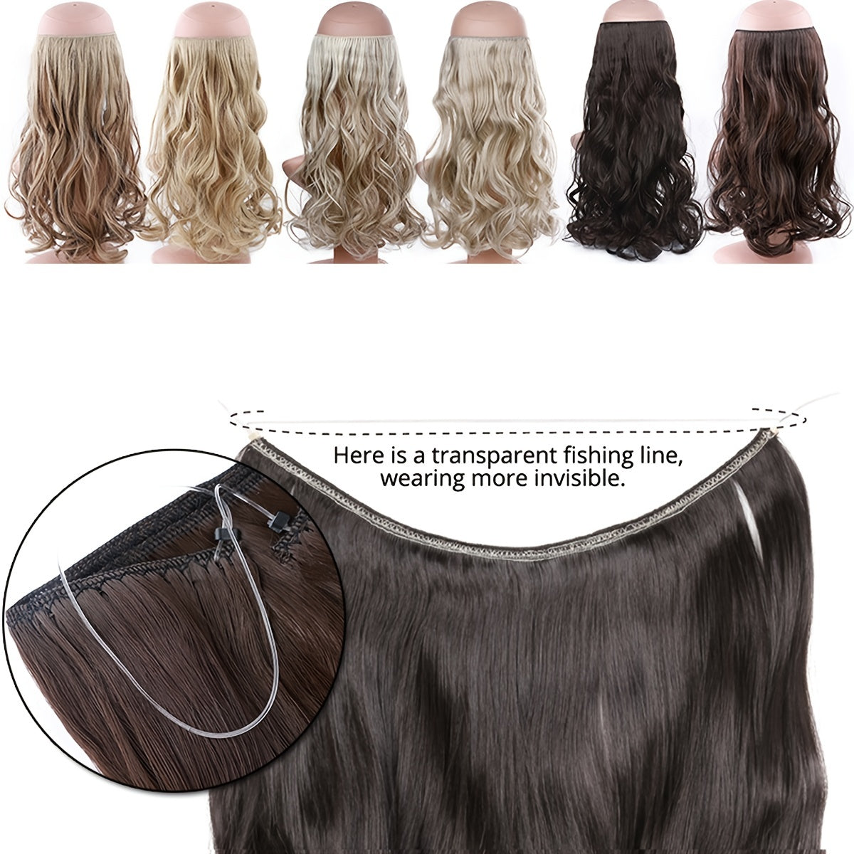 Extensão de Cabelo Fio Invisível Secret Hair