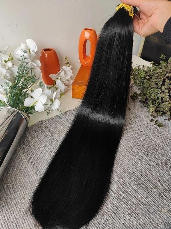Cabelo Brasileiro Regional Castanho Liso 100g – foto 2