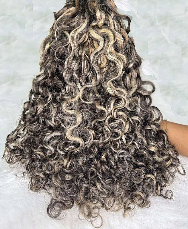 Cabelo Brasileiro Regional Loiro Cacheado 100g – foto 2