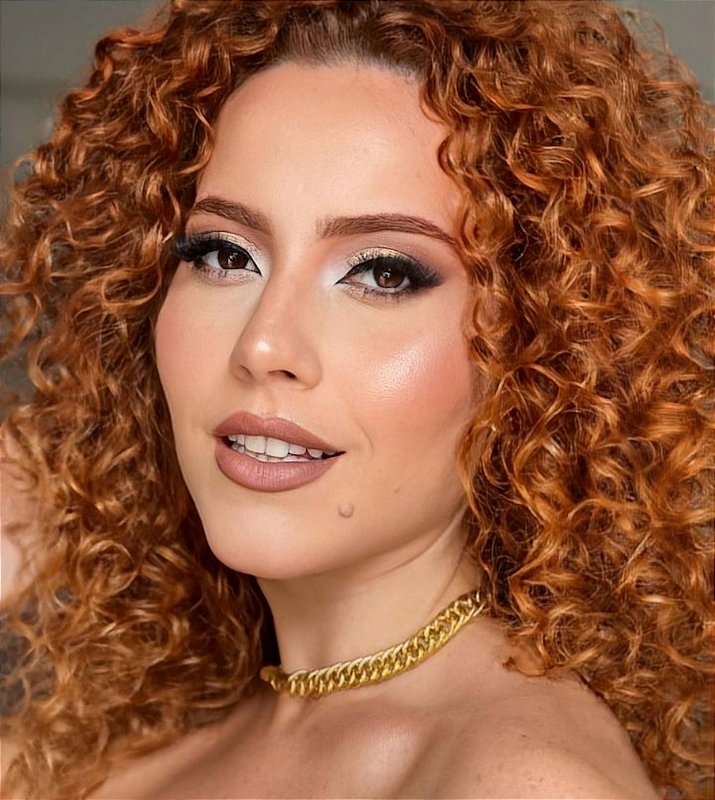 Cabelo Brasileiro Regional Loiro Mel Cacheado 50g – Cabelo Humano Natural