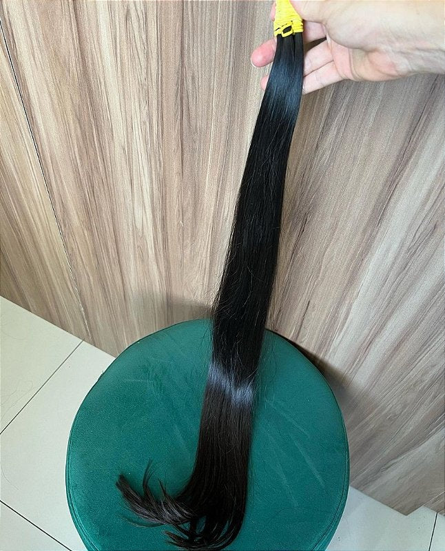 Cabelo Brasileiro do Sul Preto Natural Liso 100g – foto 5