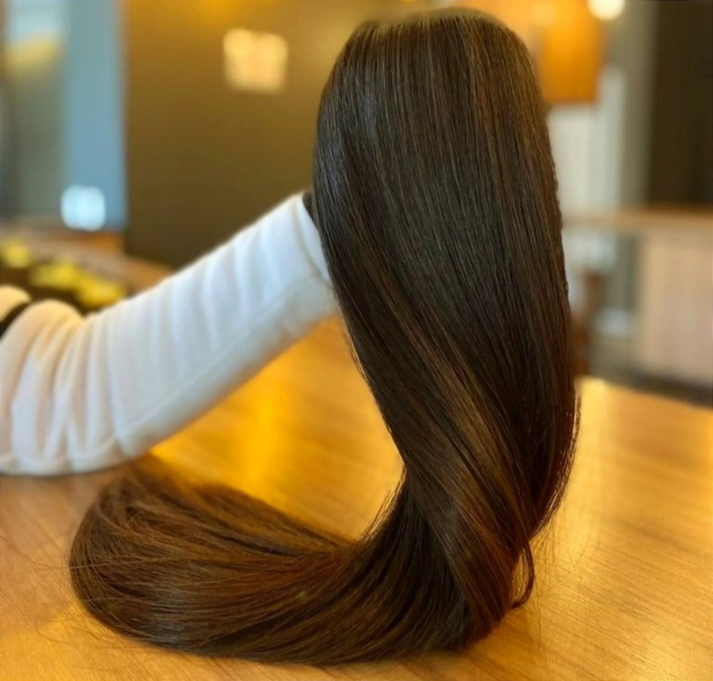 Cabelo Brasileiro do Sul Castanho Claro Liso 100g