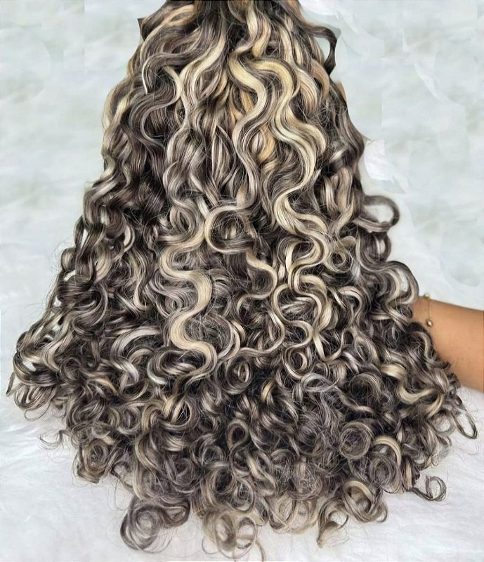 Cabelo Brasileiro Regional Loiro Cacheado 50g – foto 5
