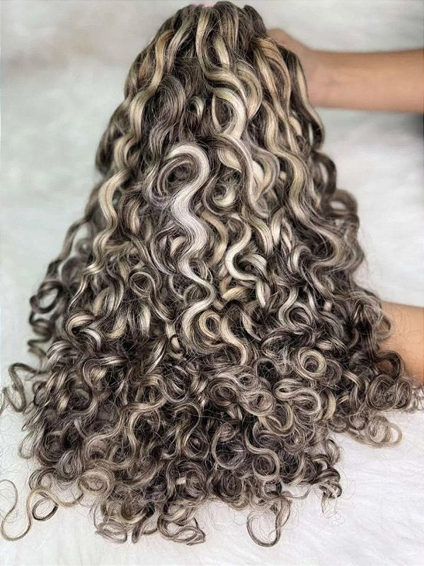 Cabelo Brasileiro Regional Loiro Cacheado 50g – foto 3