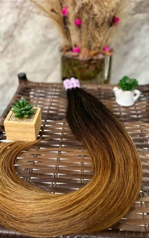 Cabelo Brasileiro do Sul Morena Iluminada Liso 50g – foto 2