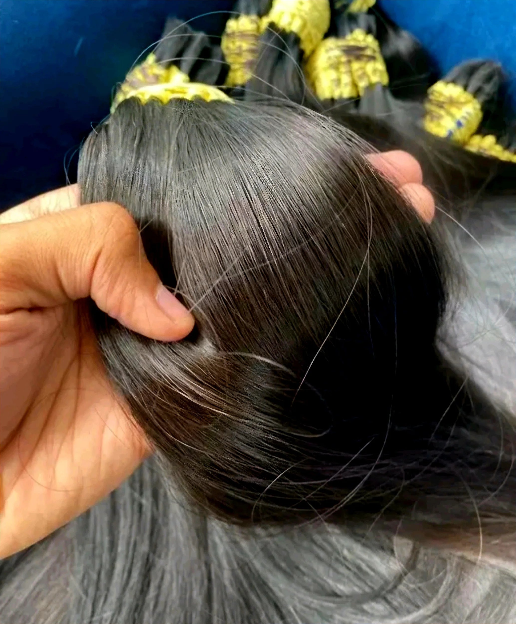 Cabelo Brasileiro do Sul Castanho Natural Liso 50g