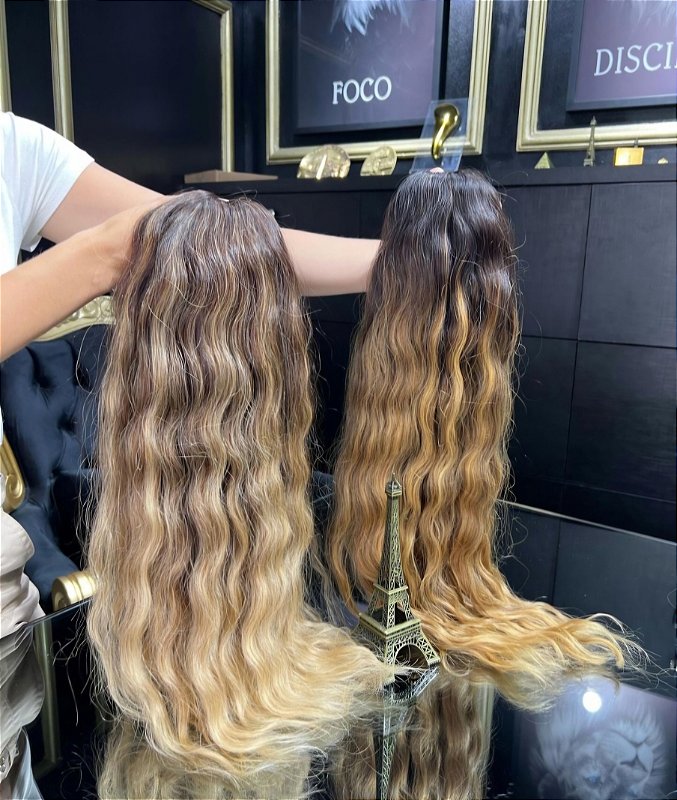 Cabelo Brasileiro do Sul Ombré Hair Ondulado 100g – Cabelo Humano Natural