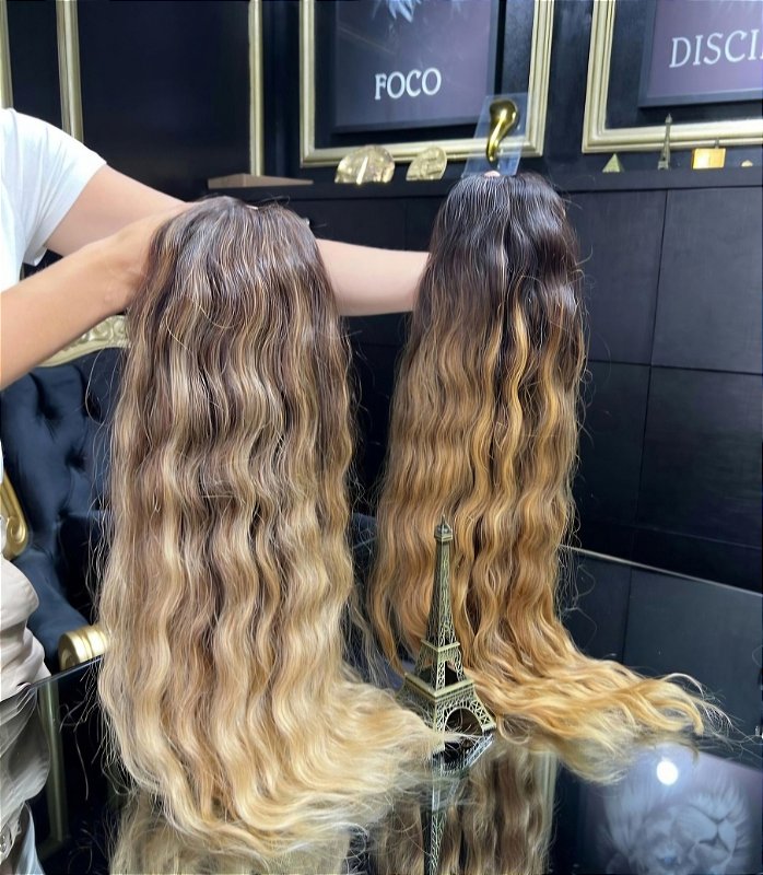 Cabelo Brasileiro do Sul Morena Iluminada Ondulado 150g – Cabelo Humano Natural