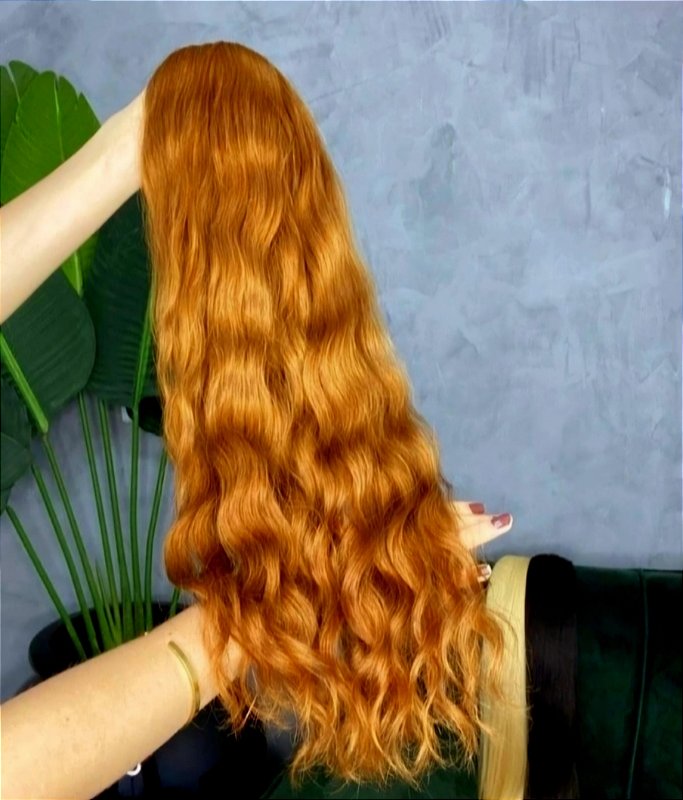 Cabelo Brasileiro do Sul Loiro Mel Ondulado 50g – Cabelo Humano Natural