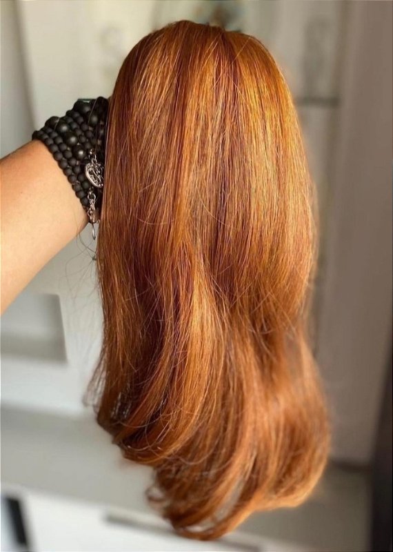 Cabelo Brasileiro do Sul Loiro Mel Ondulado 50g – foto 5