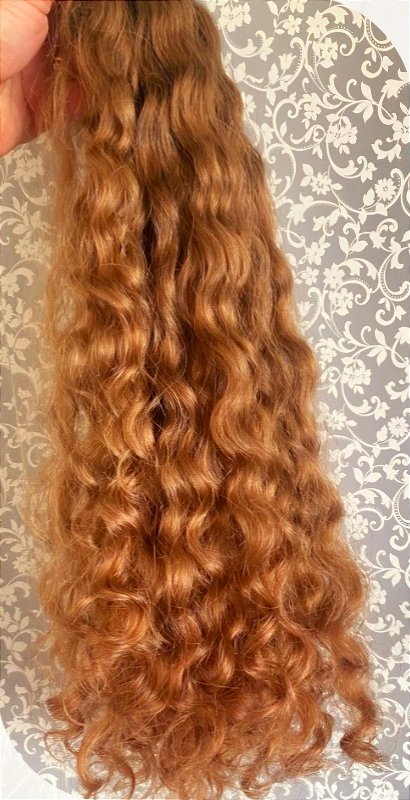 Cabelo Brasileiro Regional Loiro Mel Cacheado 50g – foto 4