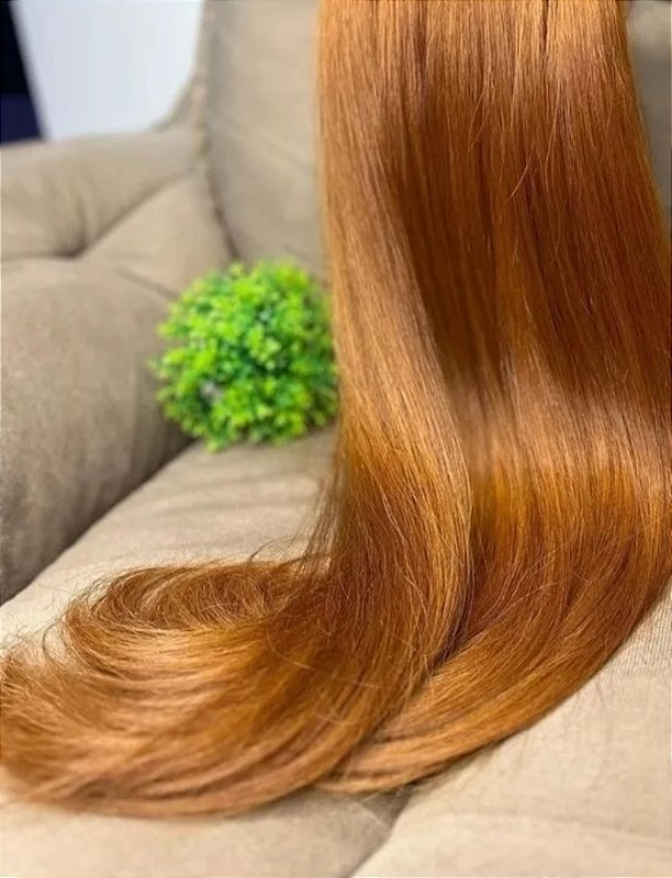 Cabelo Brasileiro do Sul Loiro Mel Liso 100g – Cabelo Humano Natural