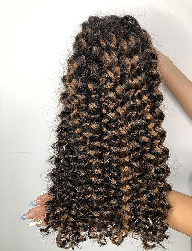 Cabelo Brasileiro Regional Morena Iluminada Cacheado 100g – foto 4