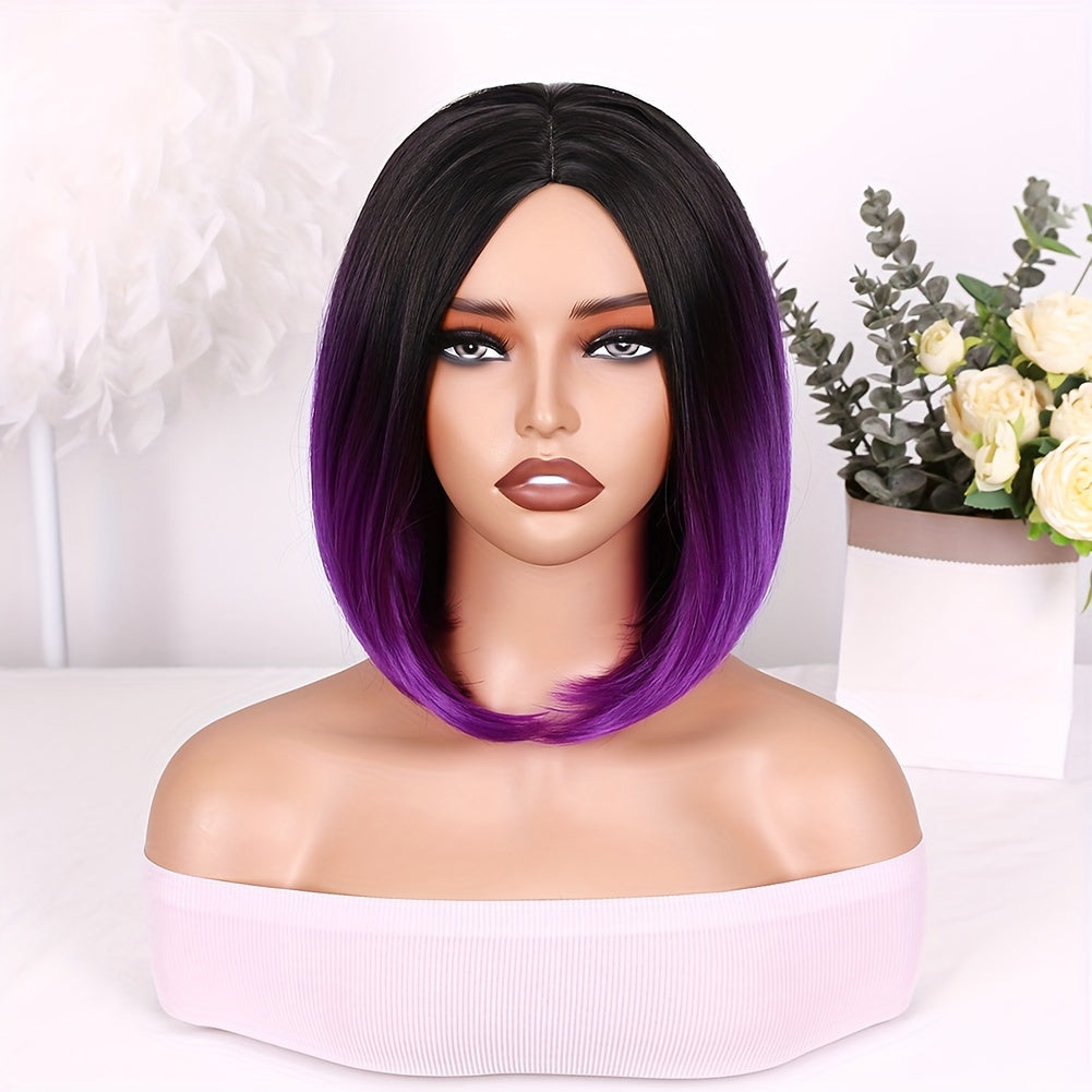 peruca sintetica corte bob