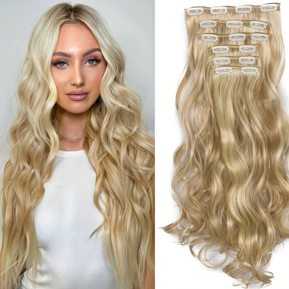 Extensões de Cabelo Ondulado – 6 Peças