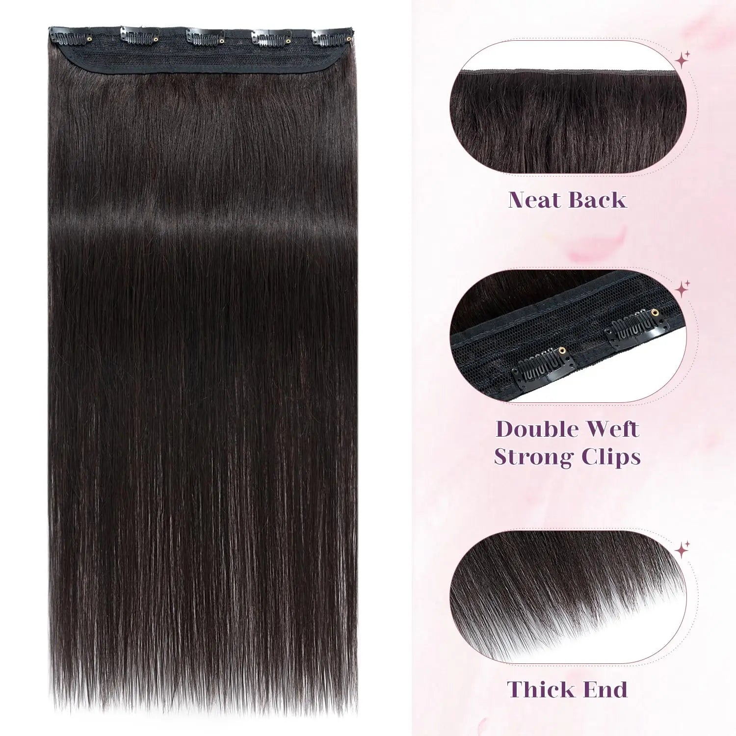 Mega Hair Clip In de Cabelo Humano - Volume e Estilo Instantâneos!