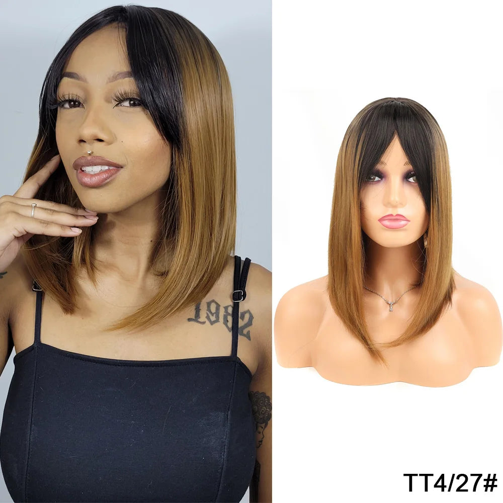 eruca Riana Moda 50cm Liso em Camadas Fibra Orgânica