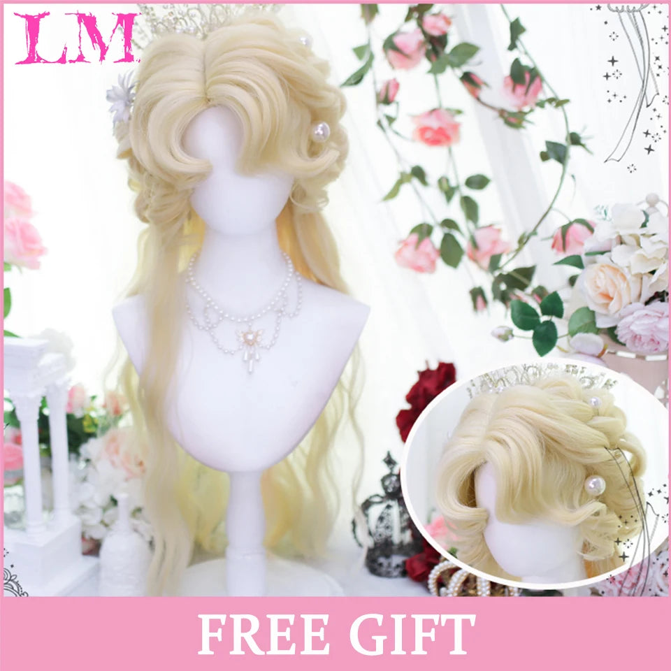 Peruca Rosa de Cosplay com Franja 60 cm – Liso Sintético Resistente ao Calor