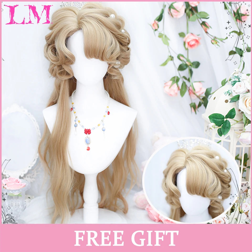 Peruca Rosa de Cosplay com Franja 60 cm – Liso Sintético Resistente ao Calor