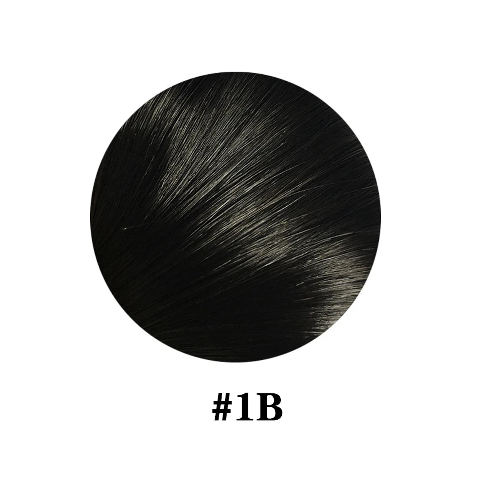 Mega Hair Clip In Ondulado Preto #1B - 100% Cabelo Humano
