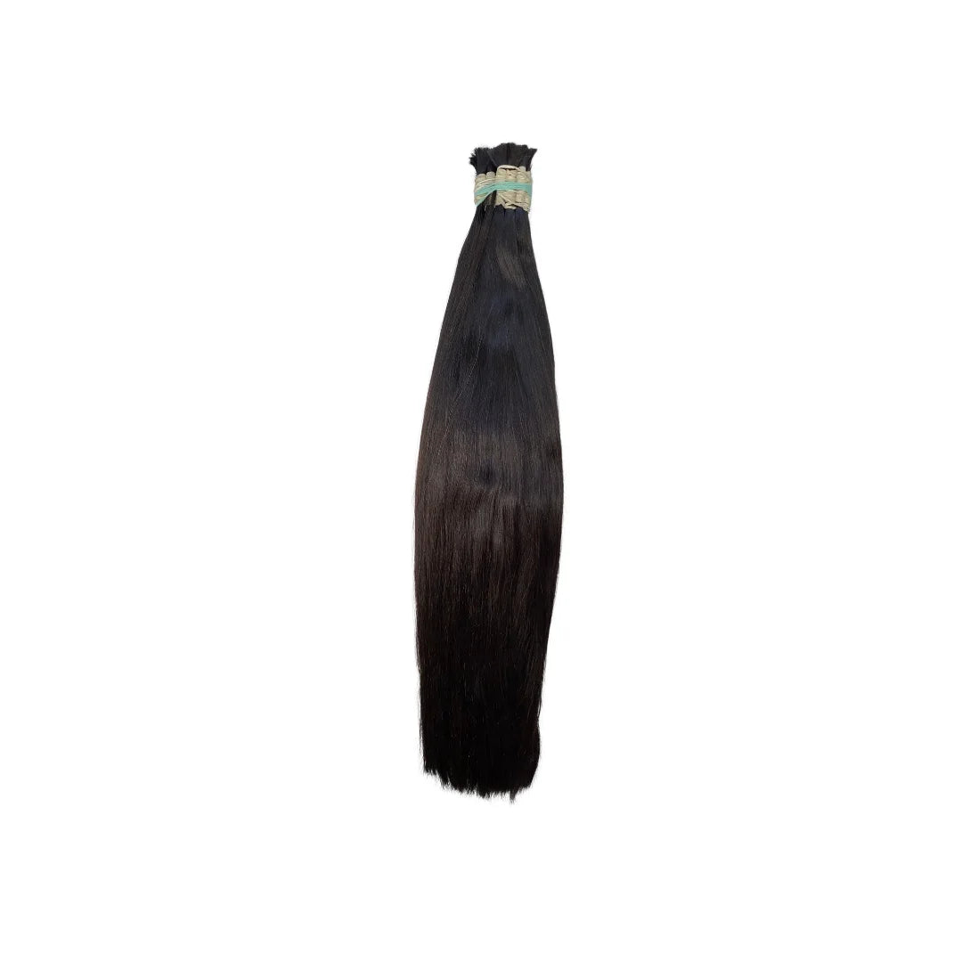 Cabelo Humano Brasileiro Liso Castanho Escuro