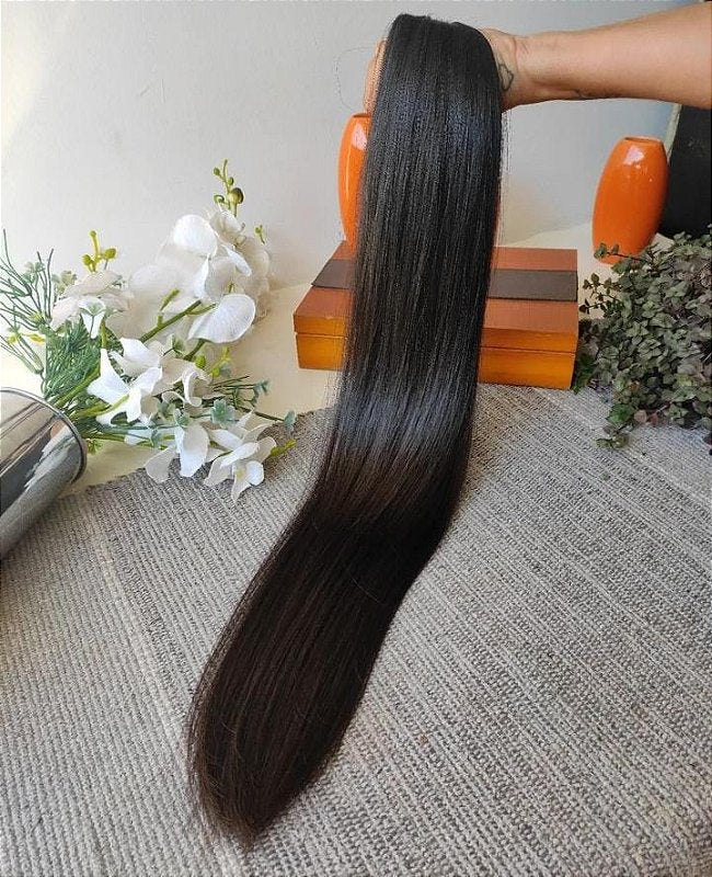 Cabelo Brasileiro Regional Castanho Liso 100g – foto 4