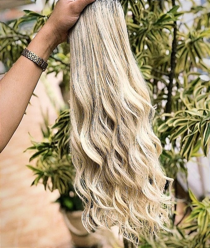 Cabelo Brasileiro do Sul Mesclado Ondulado 50g – foto 3