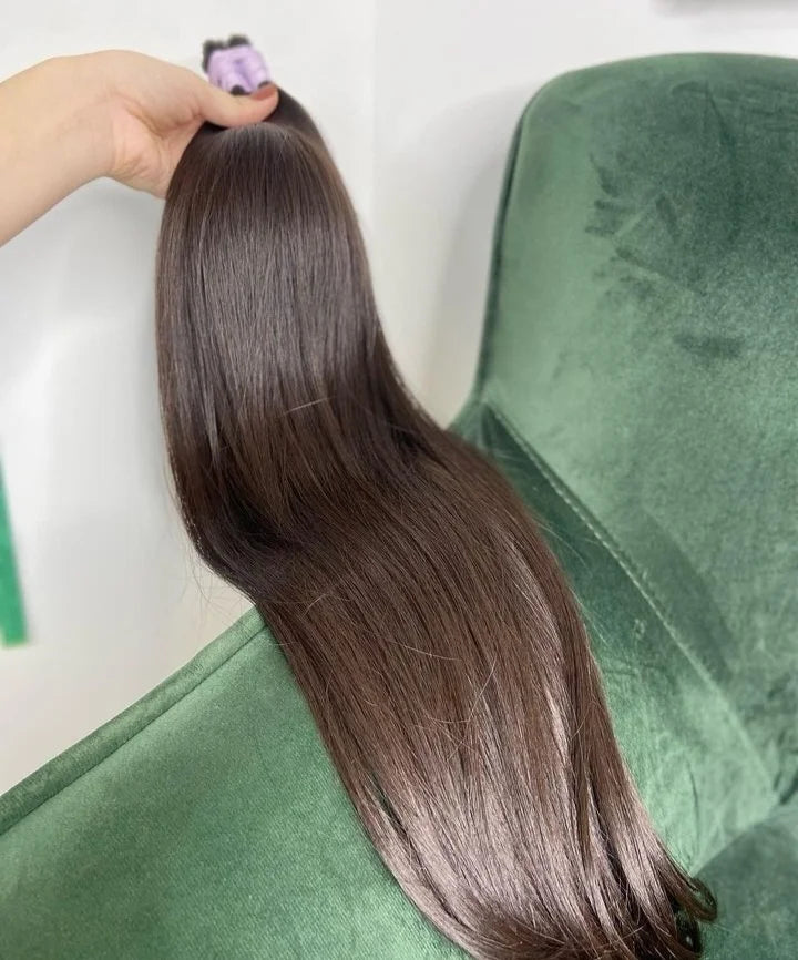 Cabelo Brasileiro do Sul Castanho Médio Liso 50g