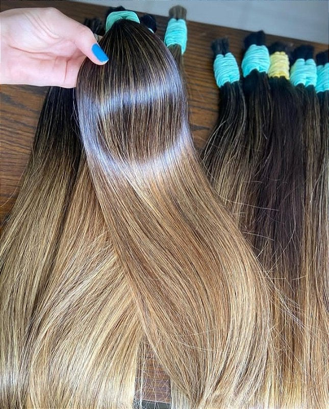 Cabelo Brasileiro do Sul Ombré Hair Ondulado 100g – foto 4