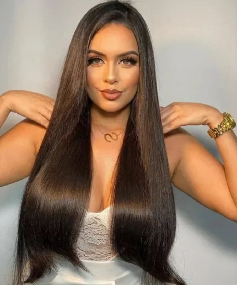 Cabelo Brasileiro do Sul Castanho Claro Liso 100g