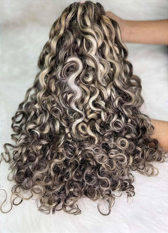 Cabelo Brasileiro Regional Loiro Cacheado 100g – foto 3